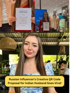 Russian Influencer's Creative QR Code Proposal for Indian Husband Goes Viral! (11)